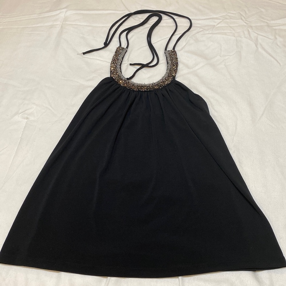 Embellished Halter Top